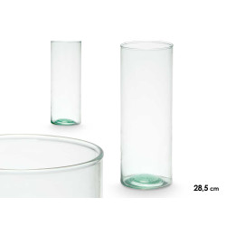 VASE EN VERRE RECYCLÉ 11X28.5