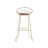 GOLD CHROMED  BARCHAIR FLESH PINK