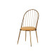 SILLA BARROTES RESPALDO ALTO CROMADA ORO MOSTAZA