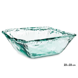 GLASS  CENTERPIECE INCA 23CM