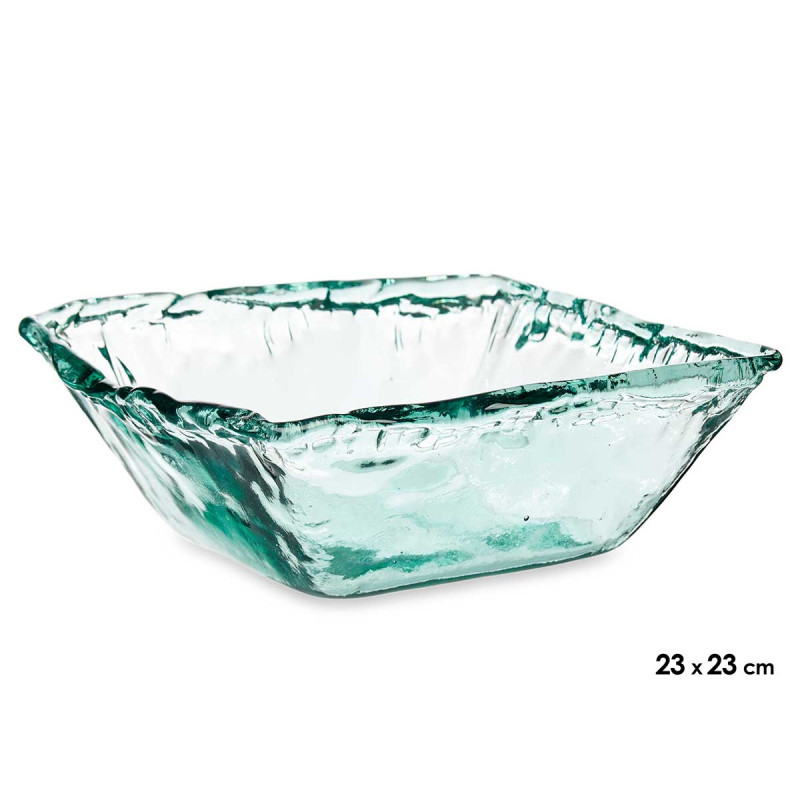 GLASS  CENTERPIECE INCA 23CM