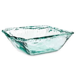GLASS  CENTERPIECE INCA 23CM
