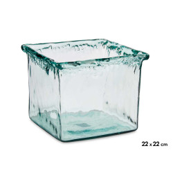 CENTRE DE TABLE VERRE INCA 22CM