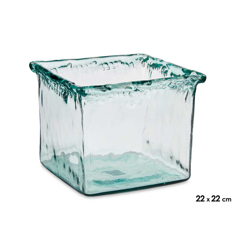 CENTRE DE TABLE VERRE INCA 22CM
