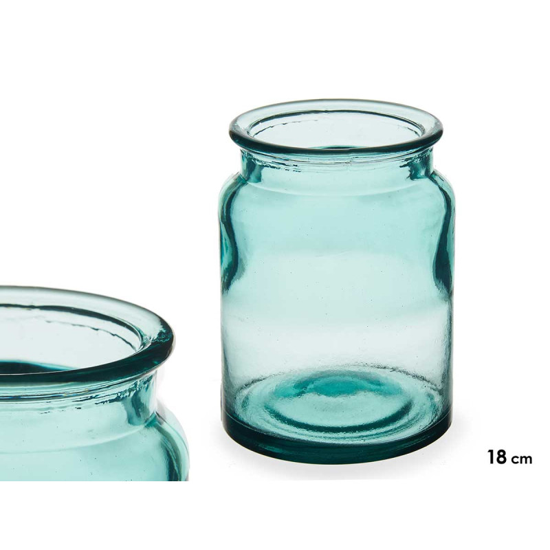 JARRON VIDRIO PUCHADES 18CM