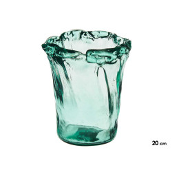 VASE VERRE MOUCHOIR 20CM