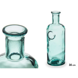 BOTELLA DECORATIVA VIDRIO STAMP 35CM MED 2.5L