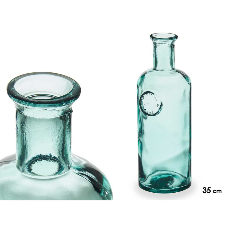 DECORATIVE GLASS BOTTLE STAMP 35CM MEDIUM  2.5L