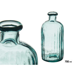 BOTELLA DECORATIVA VIDRIO HOLANDA RAYAS 0,7L