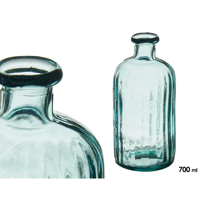 BOTELLA DECORATIVA VIDRIO HOLANDA RAYAS 0,7L