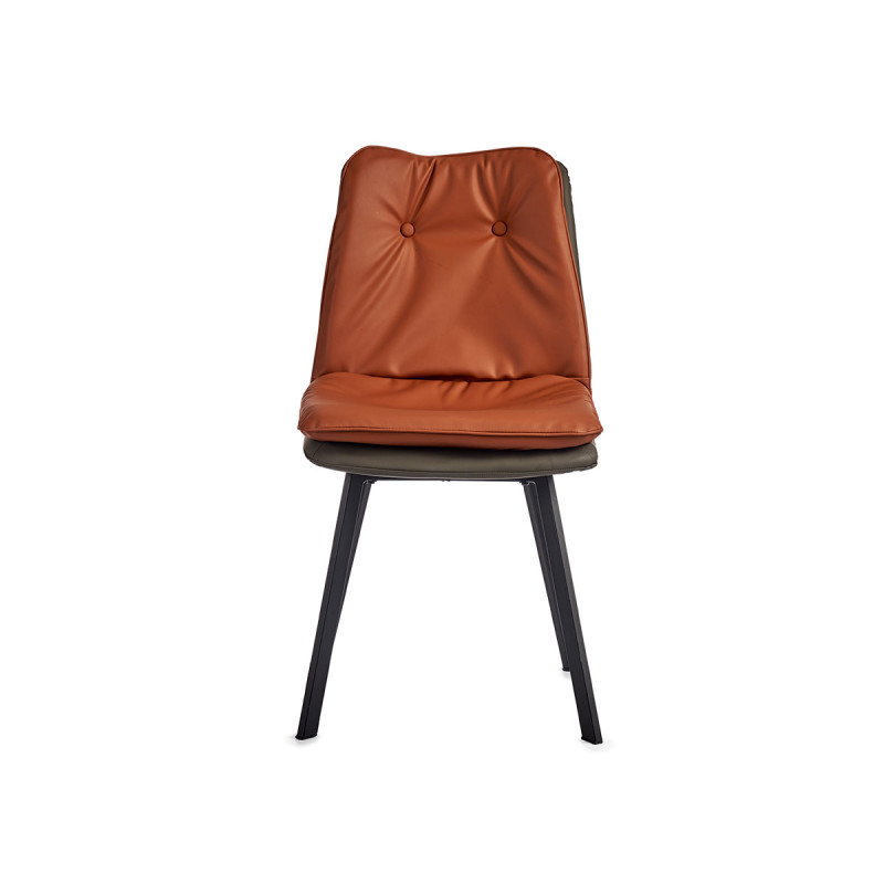 SILLON TEJA RESPALDO CON BOTONES BORDE GRIS