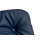 BACK WITH BUTTONS BLUE ARMCHAIR WITH GREY EDGE