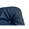 POLTRONA BLU RINFORZO CON BOTTONI BORDO GRIGIO