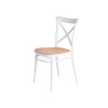 RATTAN PLASTIC CHAIR WHITE BEIGE