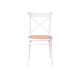 CHAISE ROTIN PLASTIQUE BLANC BEIGE