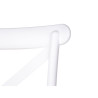 RATTAN PLASTIC CHAIR WHITE BEIGE