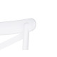 RATTAN PLASTIC STOOL WHITE BEIGE
