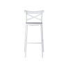 BANCO PLASTICO RATTAN BRANCO CINZENTO