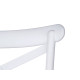 RATTAN PLASTIC STOOL WHITE GREY