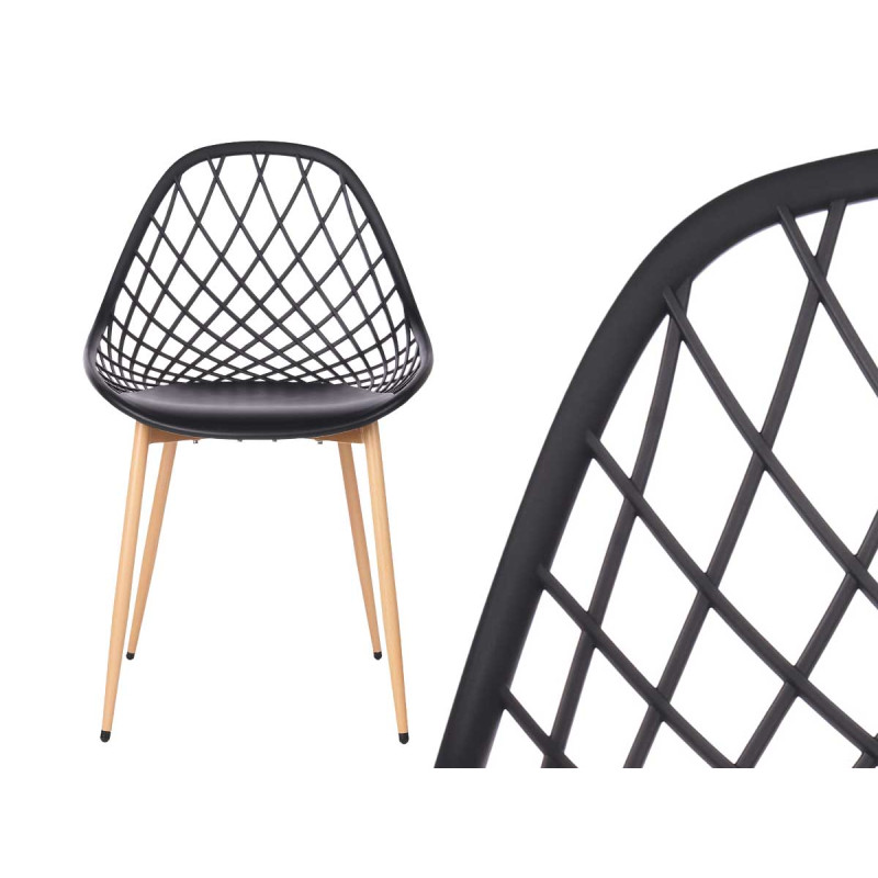 CHAISE GRILLE NOIRE