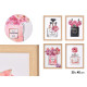 QUADRO MOLDURA NATURAL PERFUME SORT 4 30 X 40