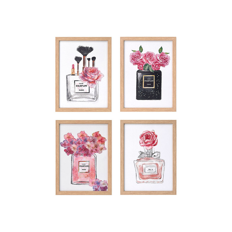 NATURAL CANVA FRAME PERFUME ASSORTED 4 30X40
