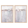 CUADRO LIENZO MARCO NATURAL PUERTO SURT 2 50 X 70