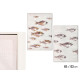 TOILE CADRE BLANC POISSON ARGENT ASRT 2 82X122
