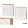 QUADRO MOLDURA NATURAL RISCAS SORT 2 35 X 35
