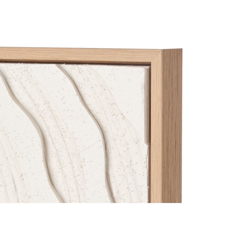 CUADRO LIENZO MARCO NATURAL RAYA SURT 2 35 X 35