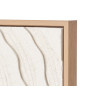 CUADRO LIENZO MARCO NATURAL RAYA SURT 2 35 X 35