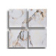 4 PIECES 35X35CM WHITE MARBLE CANVAS 