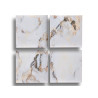 TELA 4 PEÇAS MÁRMORE BRANCO 35X35CM 