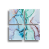 SET 4 TELO MARMO BLU 35X35CM
