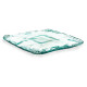 SQUARED GLASS CENTERPIECE INCA 28CM