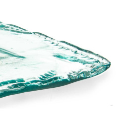 CENTRO DE MESA VIDRO INCA QUADRADO 28CM