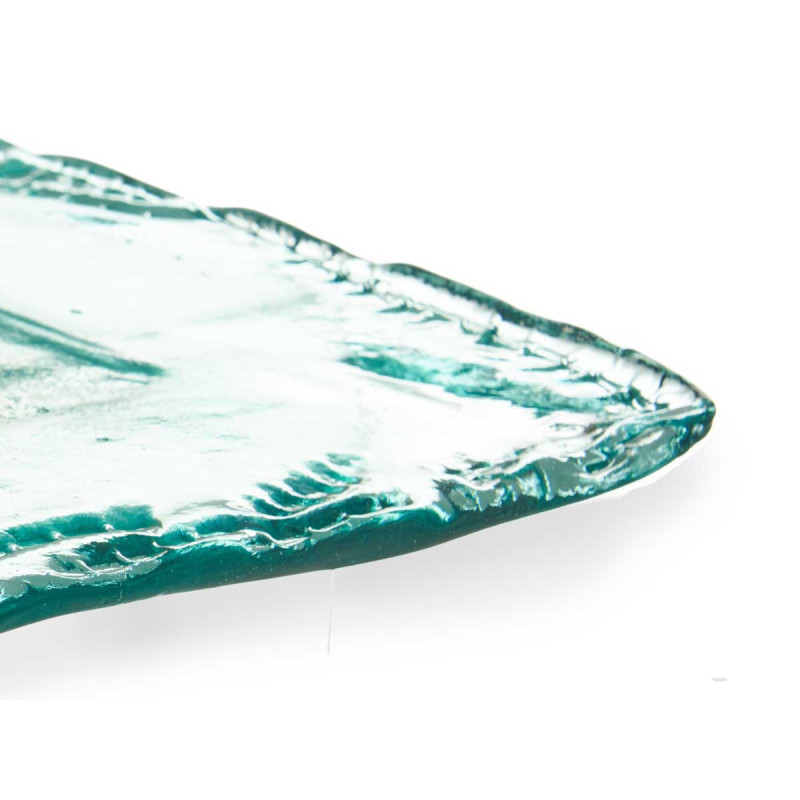 CENTRO DE MESA VIDRO INCA QUADRADO 28CM