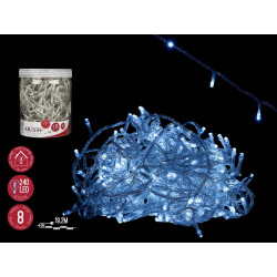 STRISCIA LED INTERNI FREDDA 19,2M 240 LUCI 8 FUNZ
