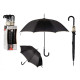 OMBRELLO 8 STECCHE NERO CON BORDO CREMA