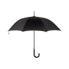 8 RIBS BLACK UMBRELLA WITH BIEGE PIPPING