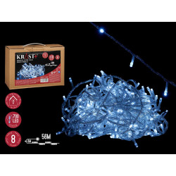STRISCIA LED INTERNI FREDDA 56M 700 LUCI 8 FUNZ