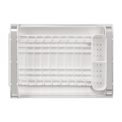 WHITE EXTENDABLE DISH DRAINER
