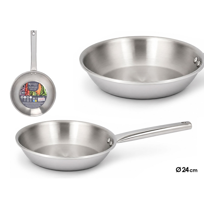 POÊLE ACIER INOXYDABLE 24CM