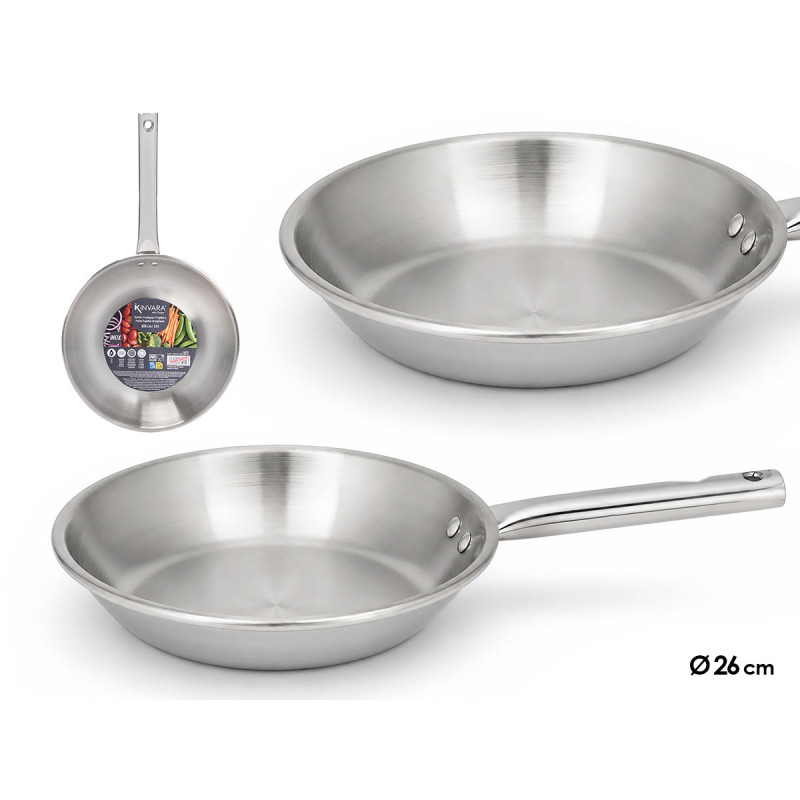 FRIGIDEIRA ACO INOXIDAVEL 26CM