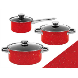 BATERIA 6PZS ACERO CARBONO ROJO