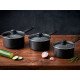 SET 6PZS CAZO TAPA NEGRO