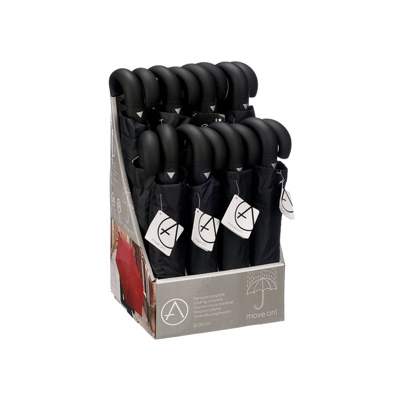 GUARDA CHUVA DOBRAVEL ARREDOND AUTOM  PRETO
