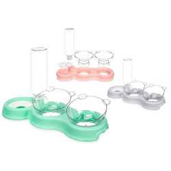 COMEDOURO E BEBEDOURO PLASTICO DUPLO SORT 3