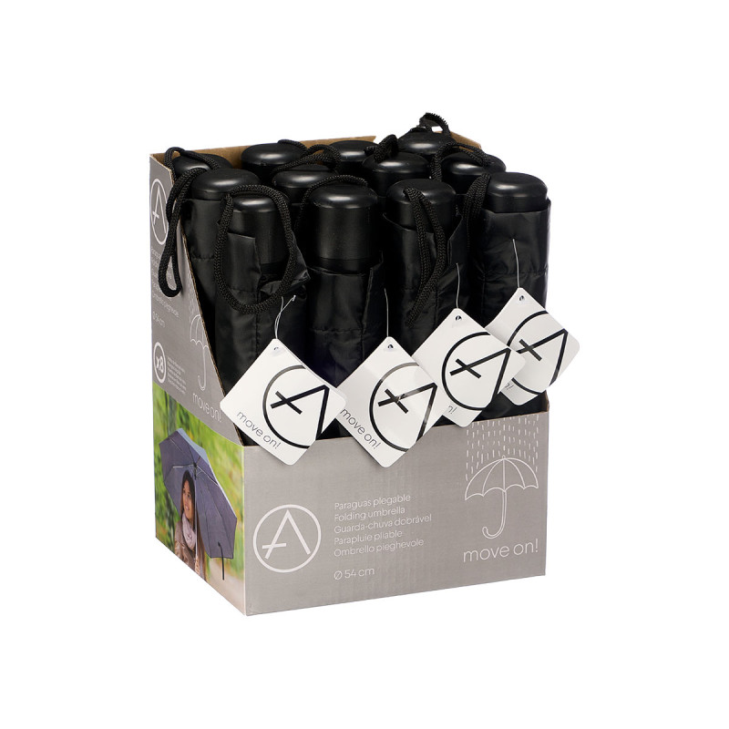 GUARDA CHUVA DOBRAVEL MANUAL  PRETO