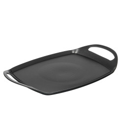 GRELHADOR PRETO 48 CM ACABAMENTO MARMORE